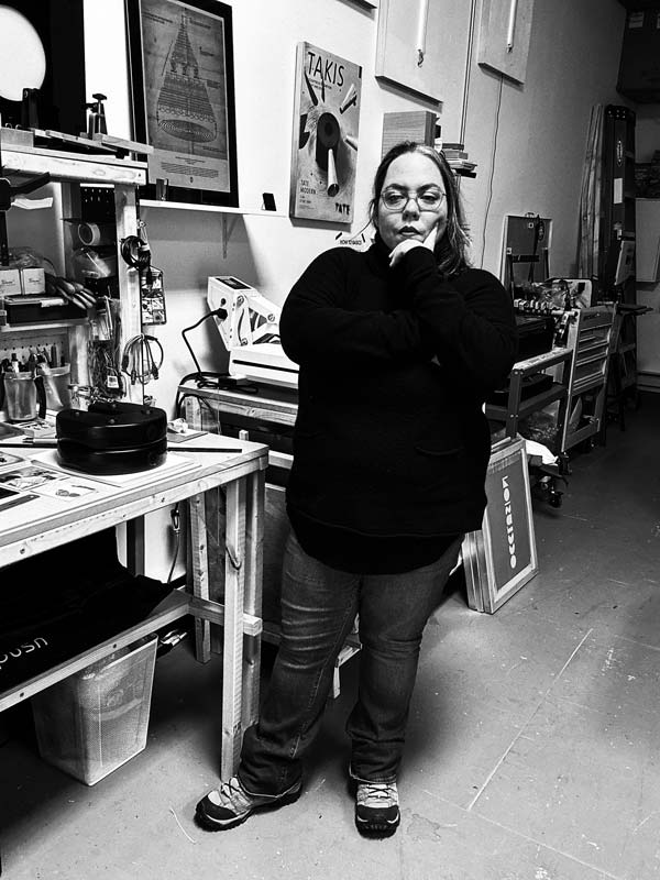 Mafe Izaguirre at her Studio in Long Island City, NY